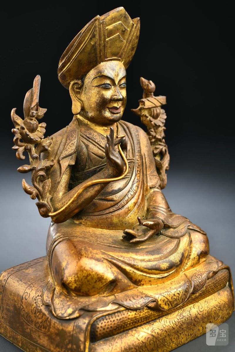 清乾隆（1736-1795年） 三世章嘉・若必多吉像 - 图2